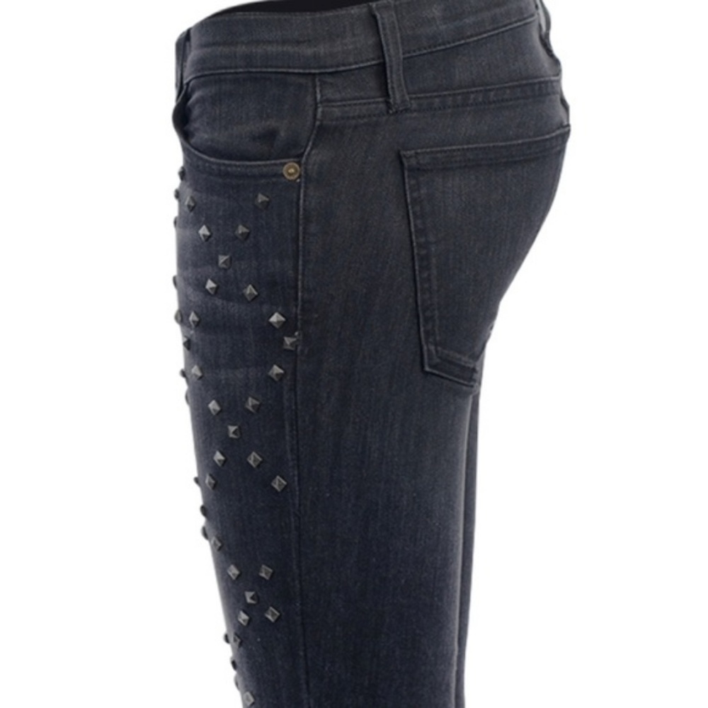 NWT Current/Elliot Black Destroy Studded Jeans